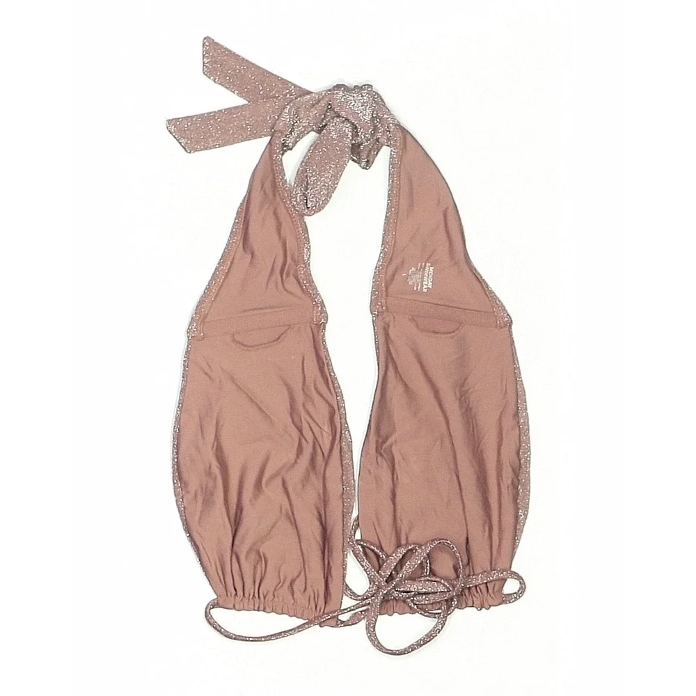 Monday Swimwear | Bikini Set L/V Bronze Palm Springs Top Byron Bottom Shimmer